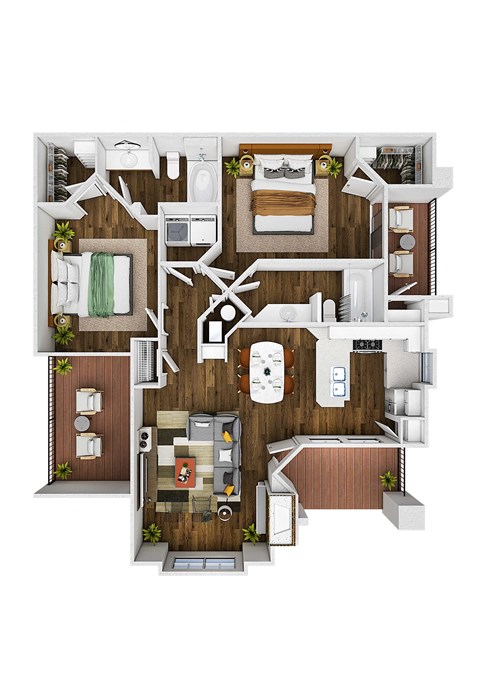 The Bluffs at Highlands Ranch Apartments in Highlands Ranch, Colorado Pinion Floor Plan